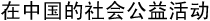 在中国的社会公益活动