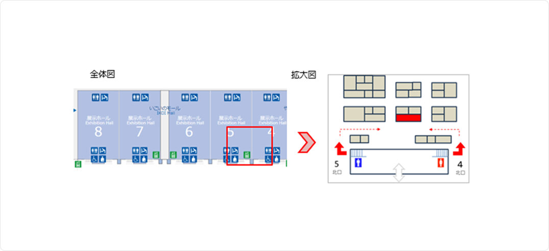OKIブースのマップ