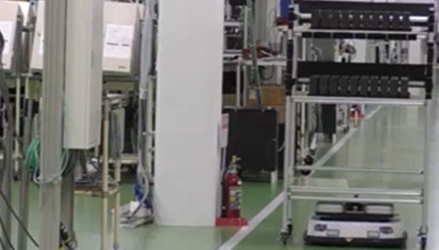 台車をけん引した搬送