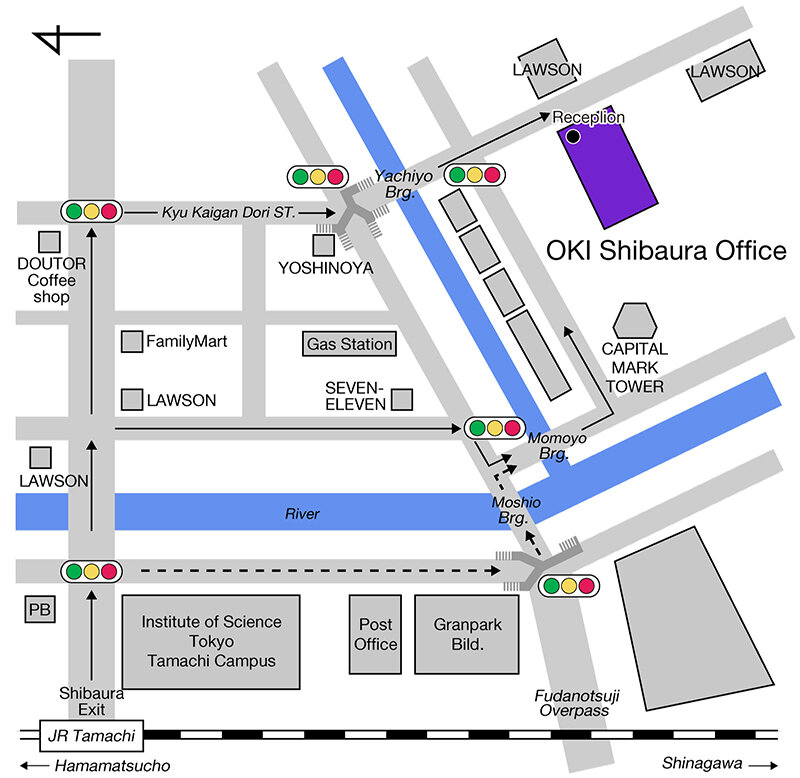 Shibaura area map