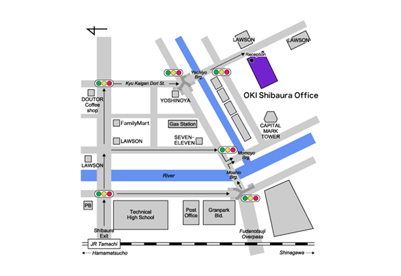 Shibaura area map