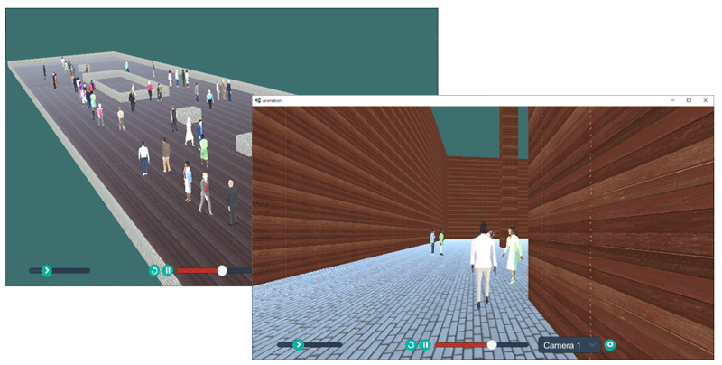 3Dアニメーションによる可視化