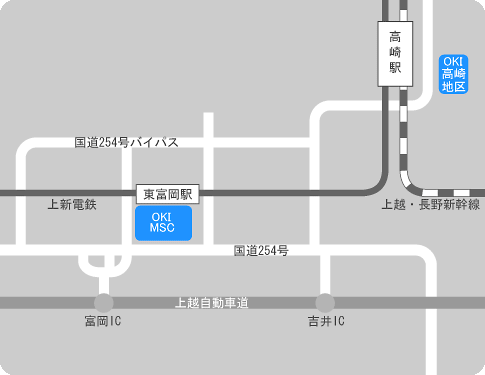富岡生産センタ地図