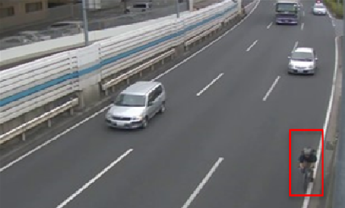 自転車・歩行者の侵入検知