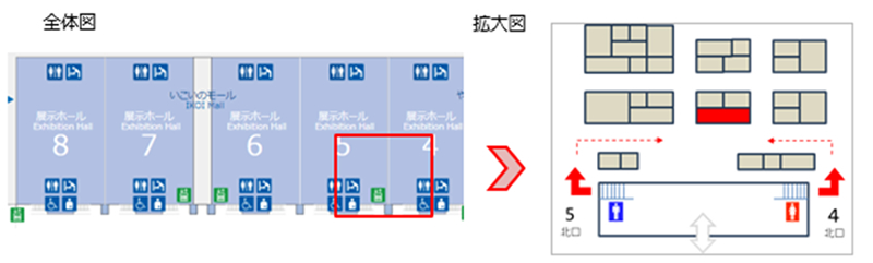 OKIブースのマップ