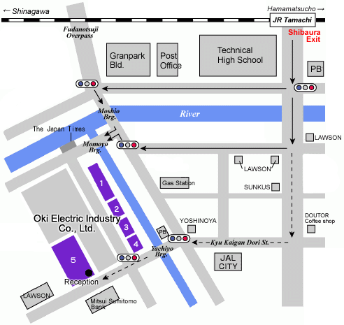 Shibaura Head Office Annex area map