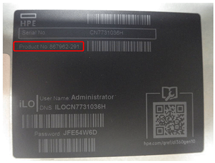 DL360 Gen10の右側のラベルの図