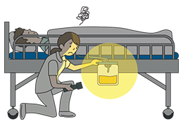 夜間見えにくいのイメージ