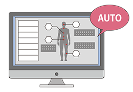 電子カルテへの自動記録のイメージ