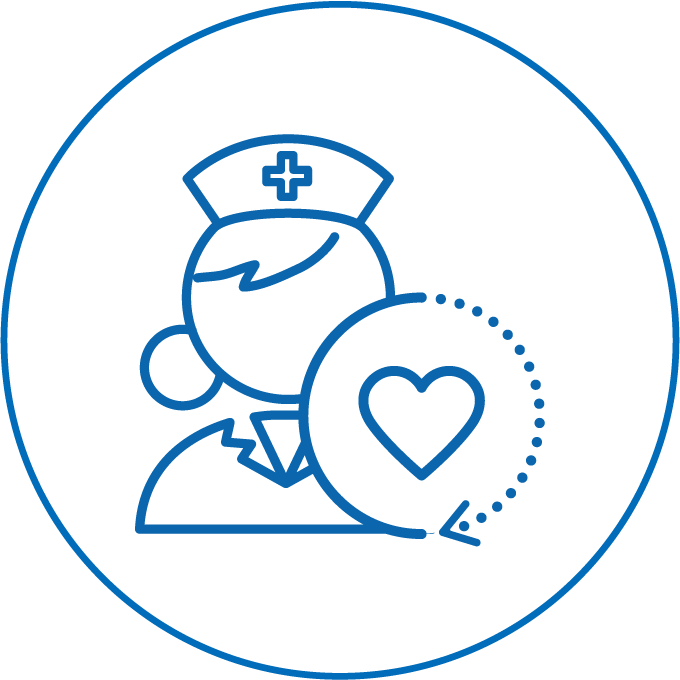 看護業務の負担軽減のアイコン