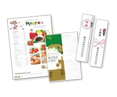 チラシ・短冊のしメニューシート