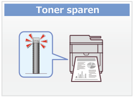 Toner sparen