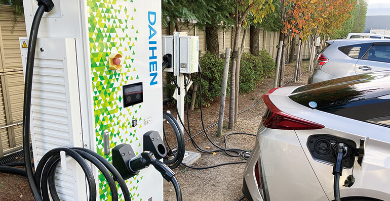 OKIクロステックのEV・PHEV急速充電器保守サービス イメージ