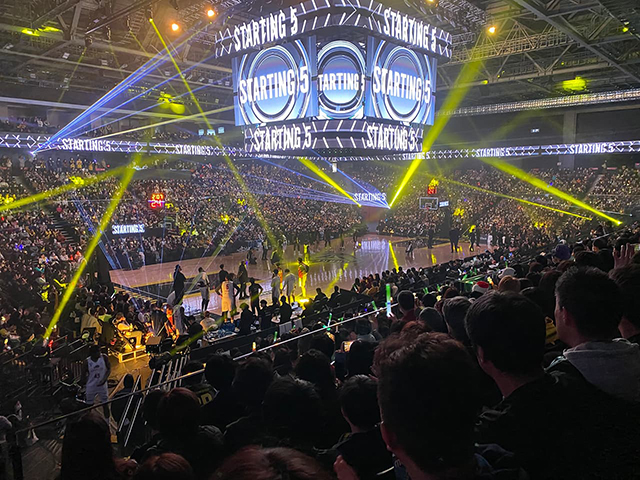 試合の様子の写真