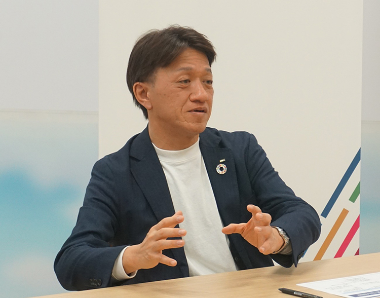 藤原執行役員 イノベーション責任者兼イノベーション事業開発担当の写真