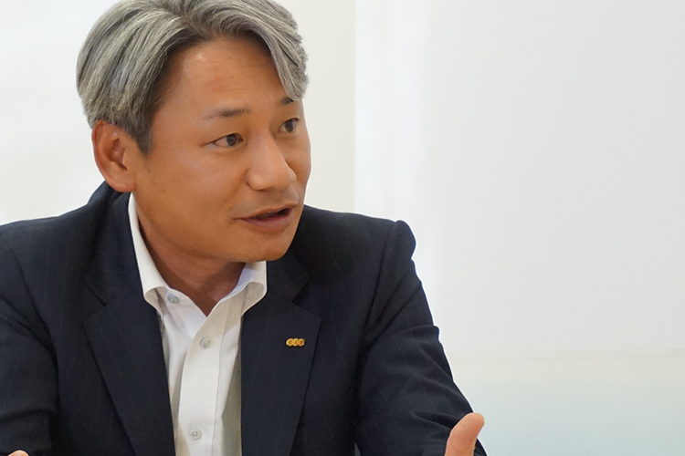 ロンコ・ジャパン 福西社長の写真