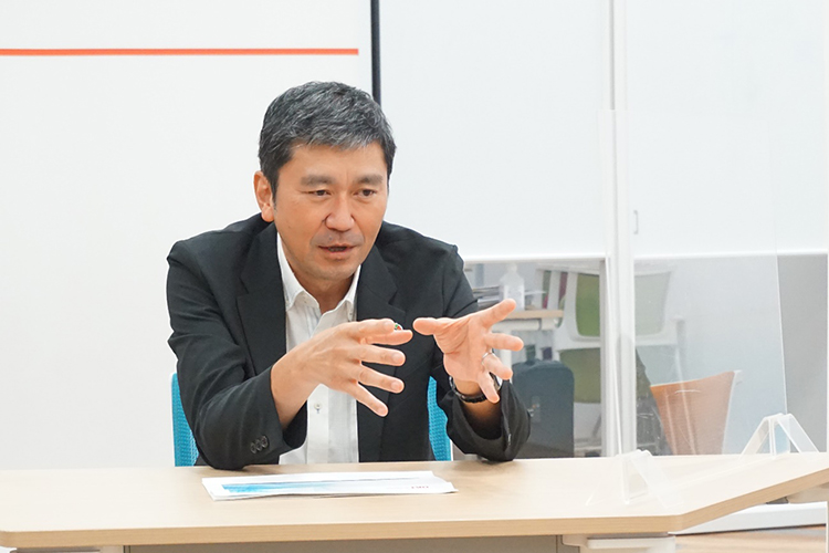 SS事本IoTプラットフォーム事業部 西田事業部長の写真