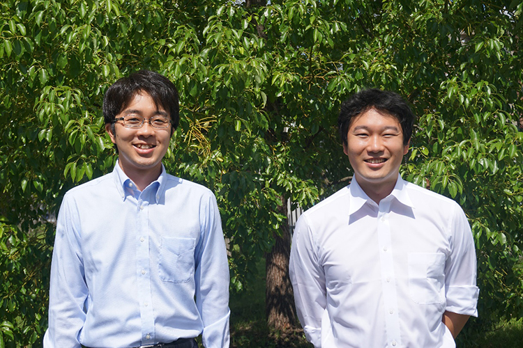 OKI イノベーション推進センター センシング技術研究開発部 福泉（左）、岡本（右）の写真