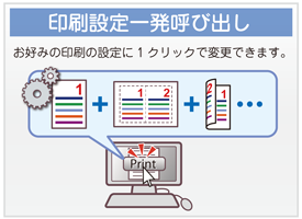 印刷設定一発呼び出し