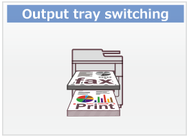 Output tray switching
