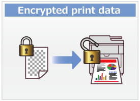 Encrypted print data