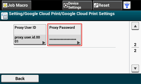 google cloud print settings