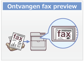 Ontvangen fax preview