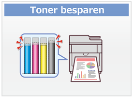 Toner besparen