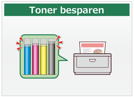 Toner besparen