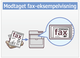 Modtaget fax-eksempelvisning