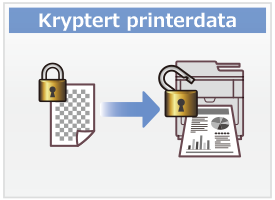 Kryptert printerdata