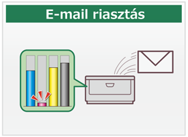E-mail riasztás