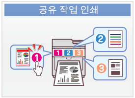 공유 작업 인쇄