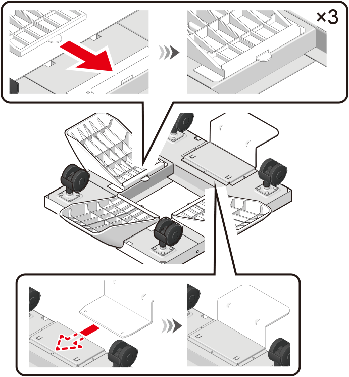増設トレイユニットを取り付ける | OKI