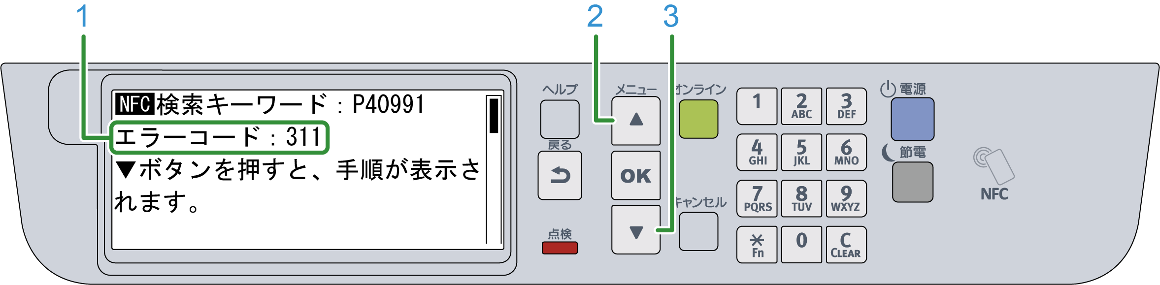 エラーメッセージ一覧 Oki