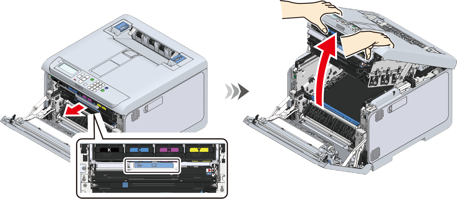 トナーカー OKI by CH-Greece's shop｜ラクマ ベルトユニット&トナーカートリッジセットの通販 トナーカー