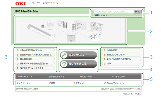 画面の説明 | OKI