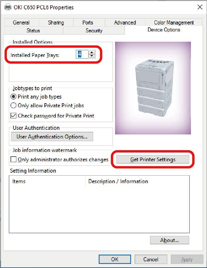 Mod åbenbaring fremtid Setting the printer driver | OKI