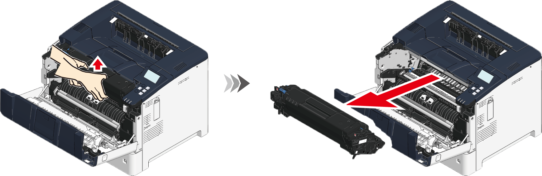 Cleaning the LED head | OKI
